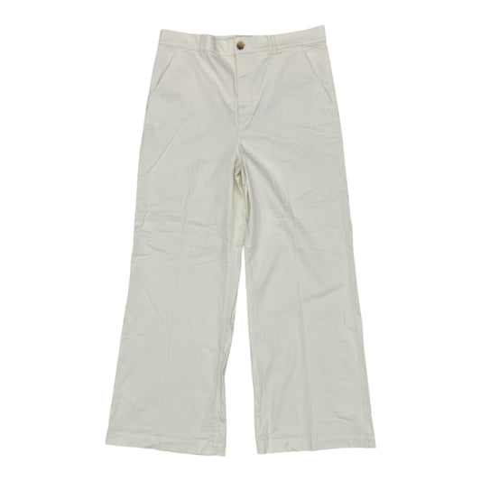 Pants Wide Leg By Ann Taylor In Cream, Size:16