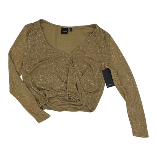Blouse Ls By Free Press In Gold, Size:S