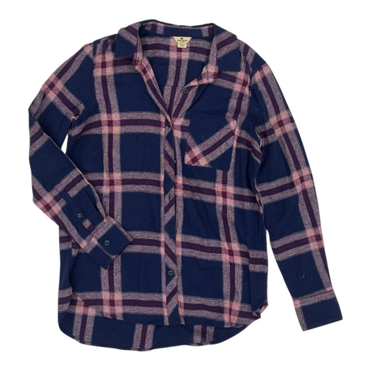 Blouse Ls By Woolrich In Blue & Red, Size:S