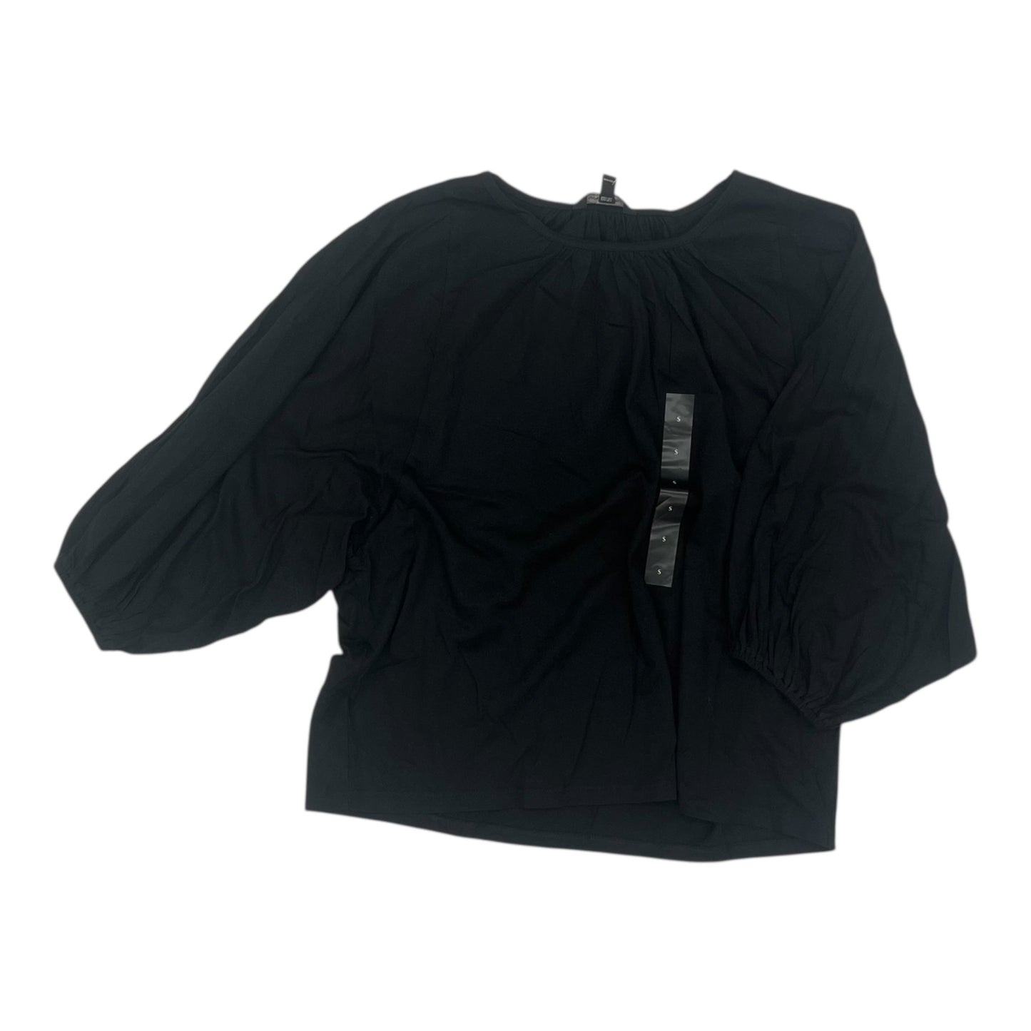 Top 3/4 Sleeve By Banana Republic In Black, Size:S