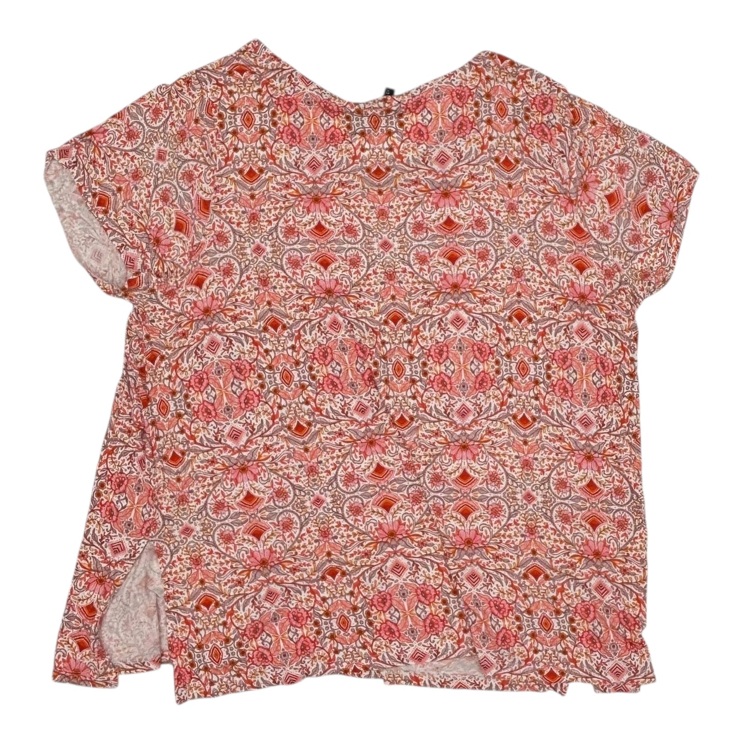 Top Ss By Cynthia Rowley In Orange & White, Size:3X