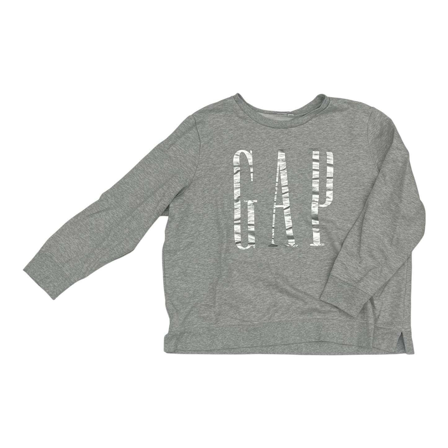 Sweatshirt Crewneck By Gap In Grey, Size:Xxl