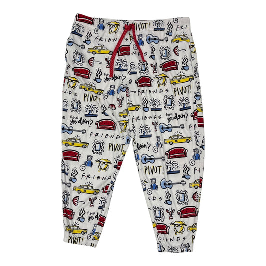 Pajama Pants By Clothes Mentor In White, Size:Xl