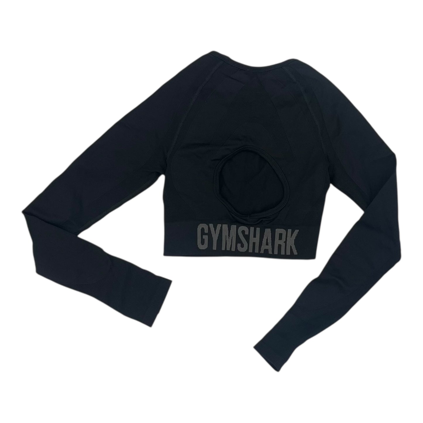 Athletic Top Ls Crewneck By Gym Shark In Black, Size:S