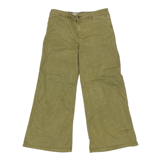 Pants Wide Leg By Pilcro In Green, Size:14