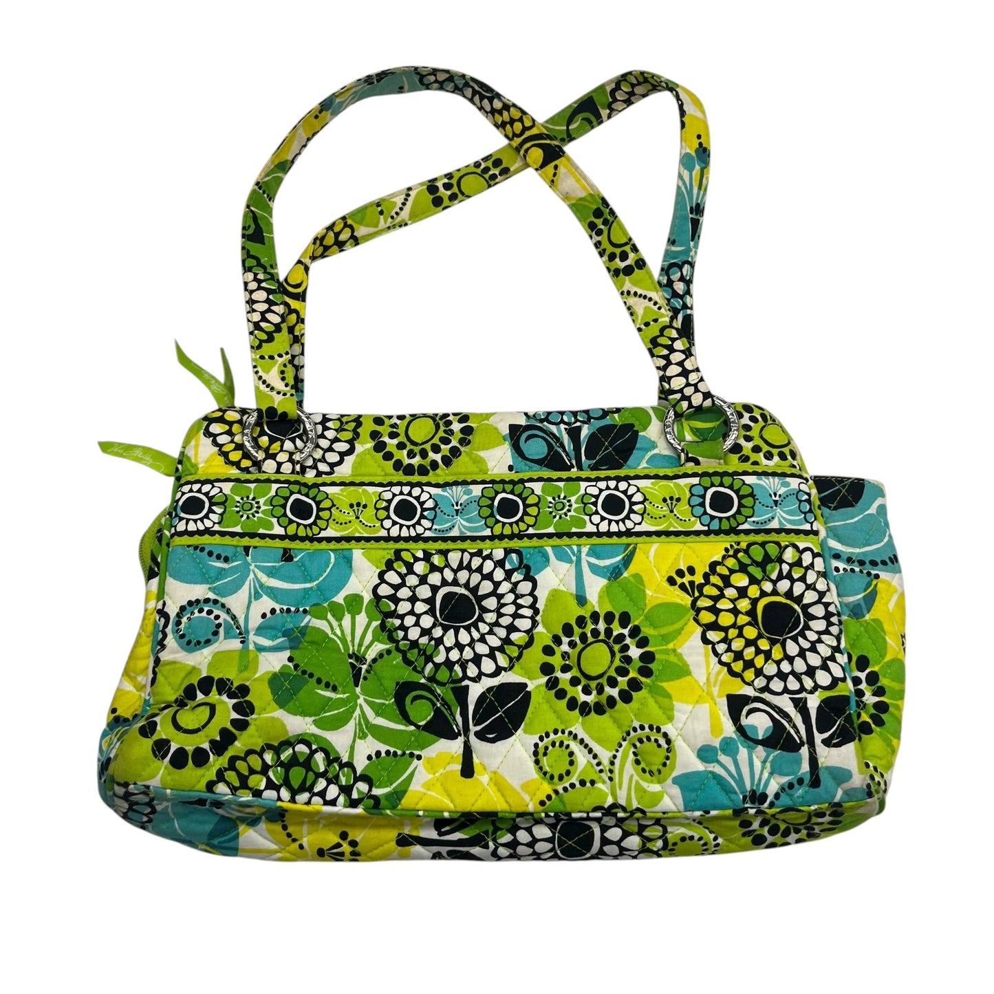 Handbag By Vera Bradley In Blue & Green, Size:Medium