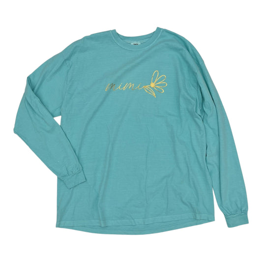 Top Ls By Comfort Colors In Aqua, Size:2X