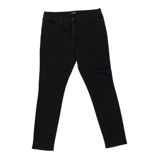 Jeans Skinny By Lee In Black, Size:16