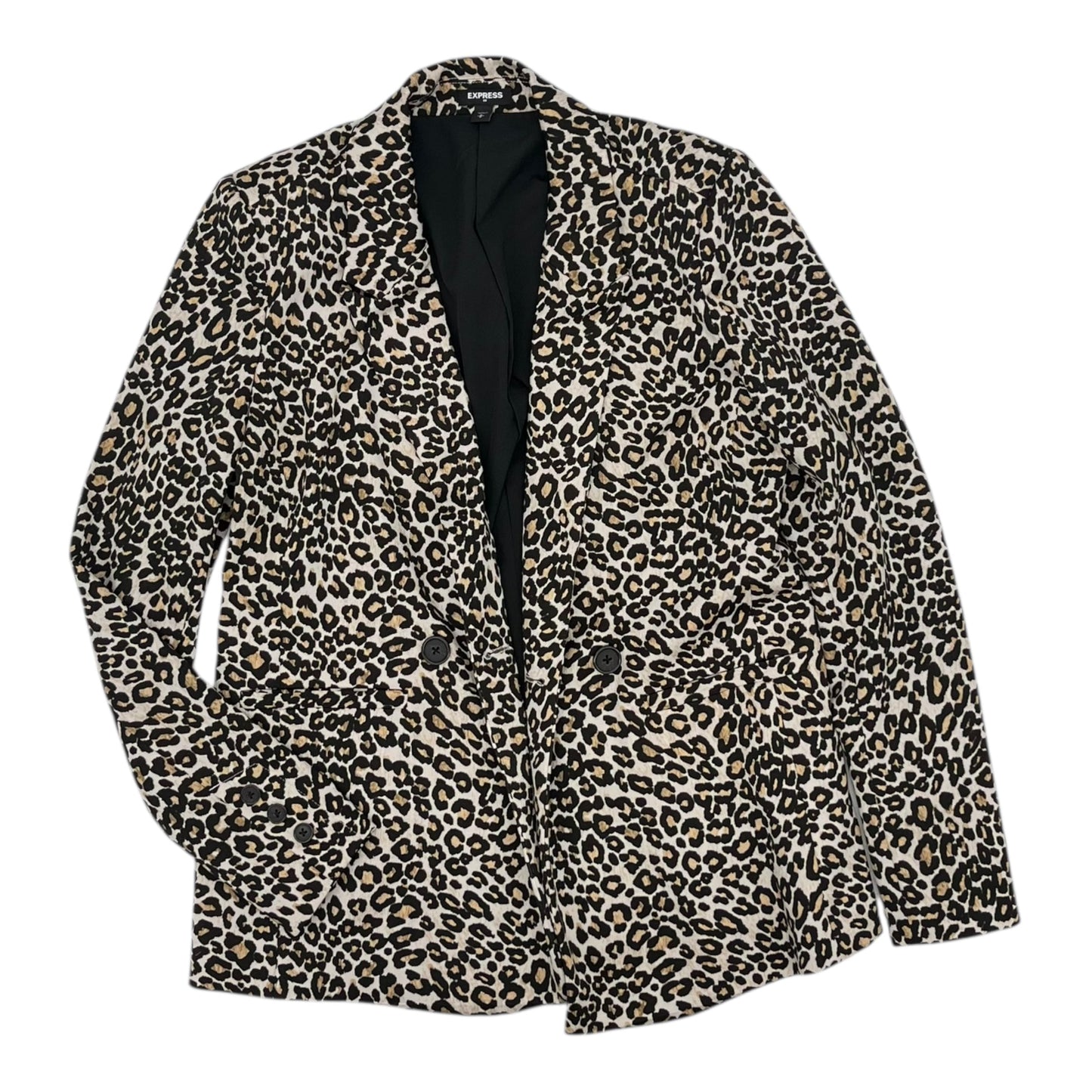 Blazer By Express In Leopard Print, Size:S
