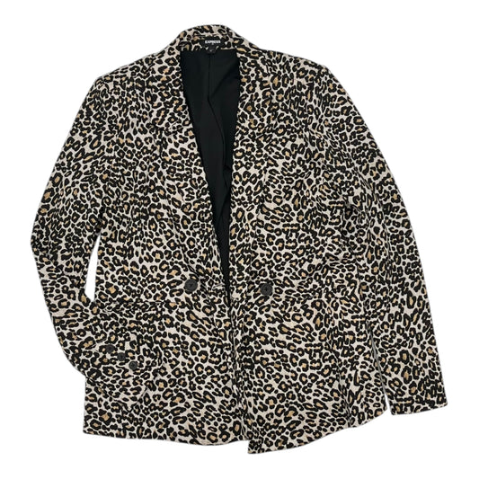 Blazer By Express In Leopard Print, Size:S