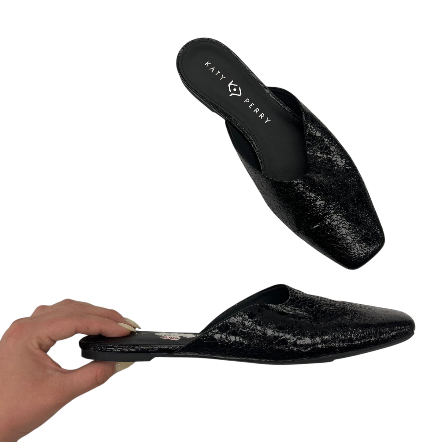 Shoes Flats By Clothes Mentor In Black, Size:8.5