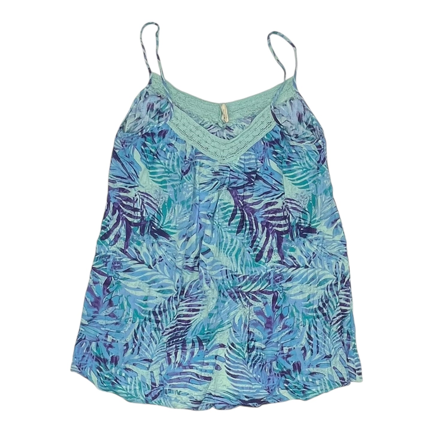 Top Sleeveless  In Blue, Size:Xl