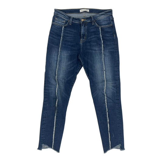 Jeans Skinny By Flying Monkey In Blue Denim, Size:10