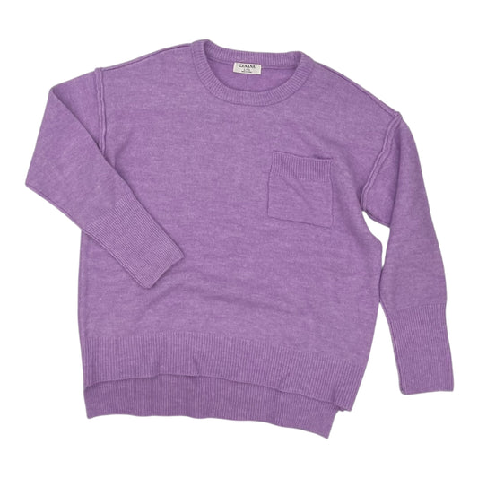 Sweater By Zenana Outfitters In Purple, Size:L