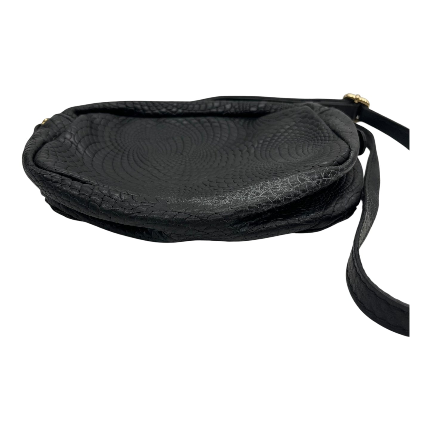 Crossbody Leather By Clothes Mentor In Black, Size:Small