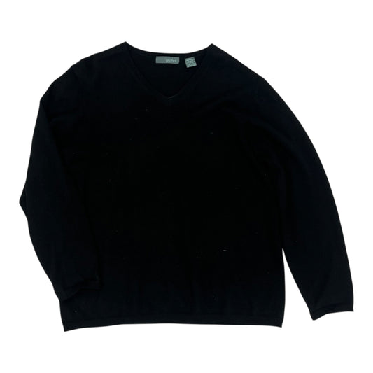 Sweater Cashmere By Clothes Mentor In Black, Size:1X
