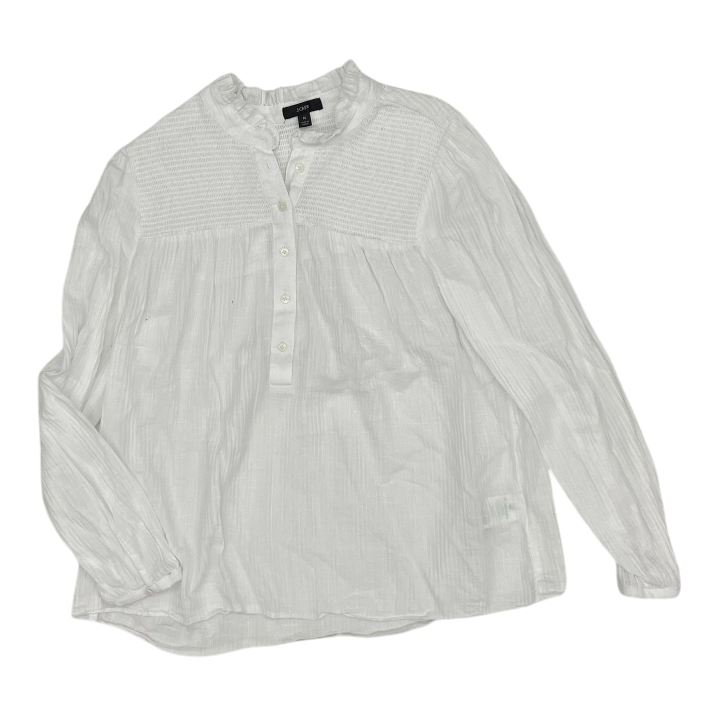 Blouse Ls By J. Crew In White, Size:M