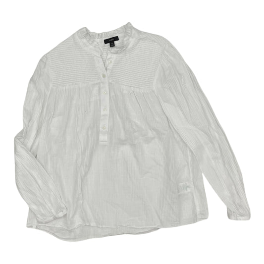 Blouse Ls By J. Crew In White, Size:M