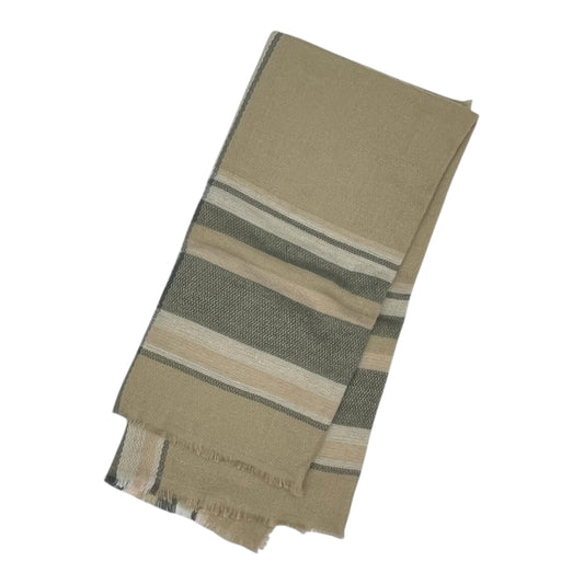 Scarf Winter By Clothes Mentor In Grey & Tan