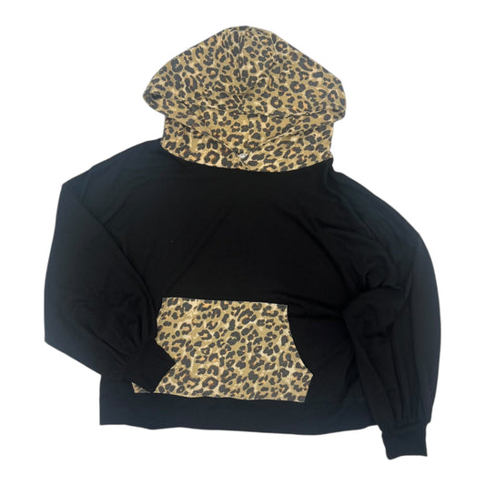 Sweatshirt Hoodie By Zenana Outfitters In Black, Size:Xl