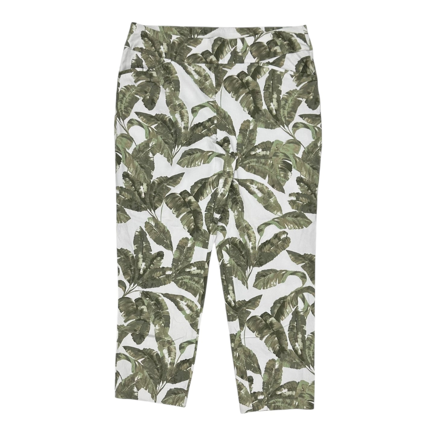 Pants Chinos & Khakis By Chicos In Green & White, Size:L