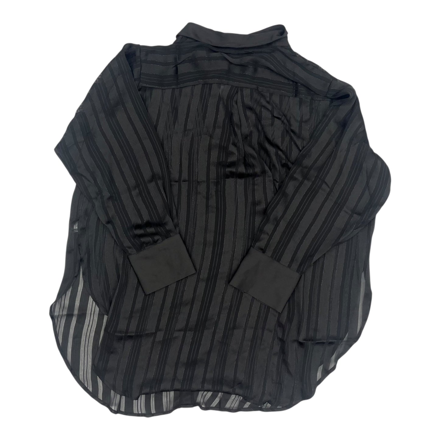 Blouse Ls By Clothes Mentor In Black, Size:3X
