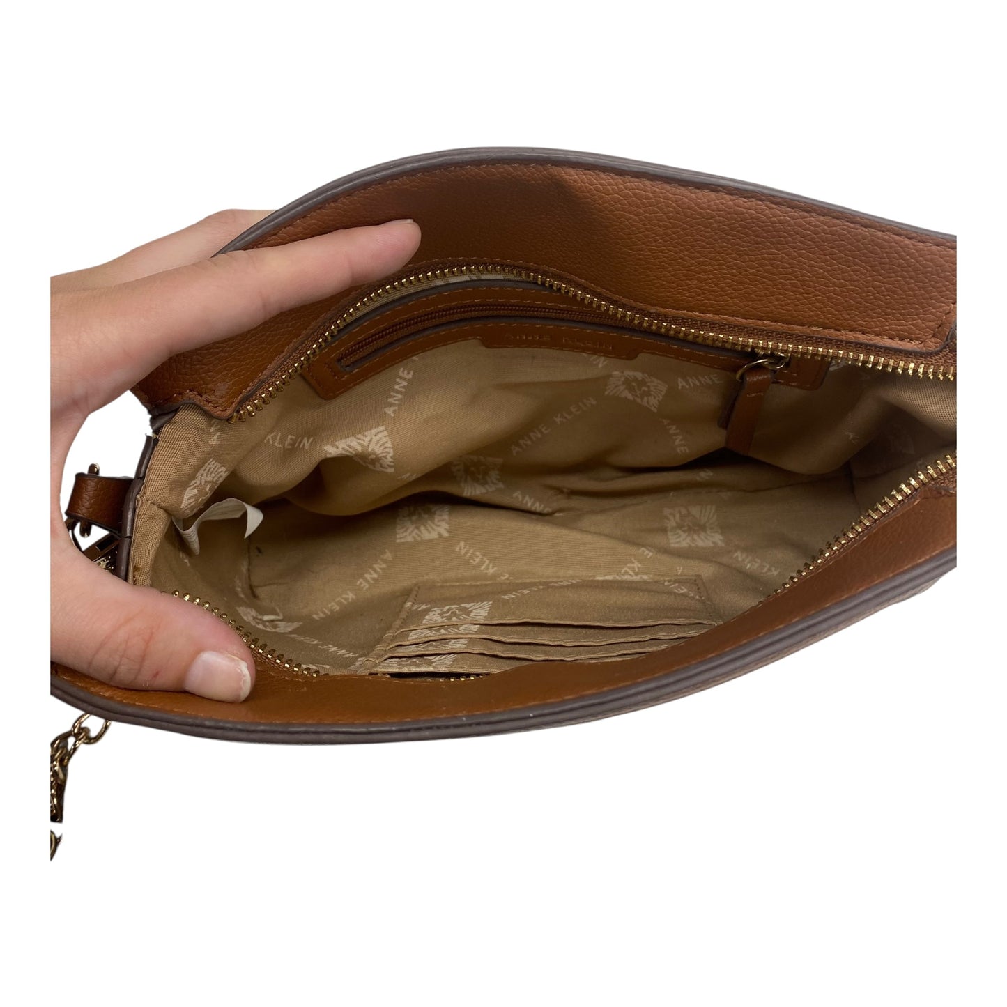 Crossbody By Anne Klein In Brown, Size:Medium