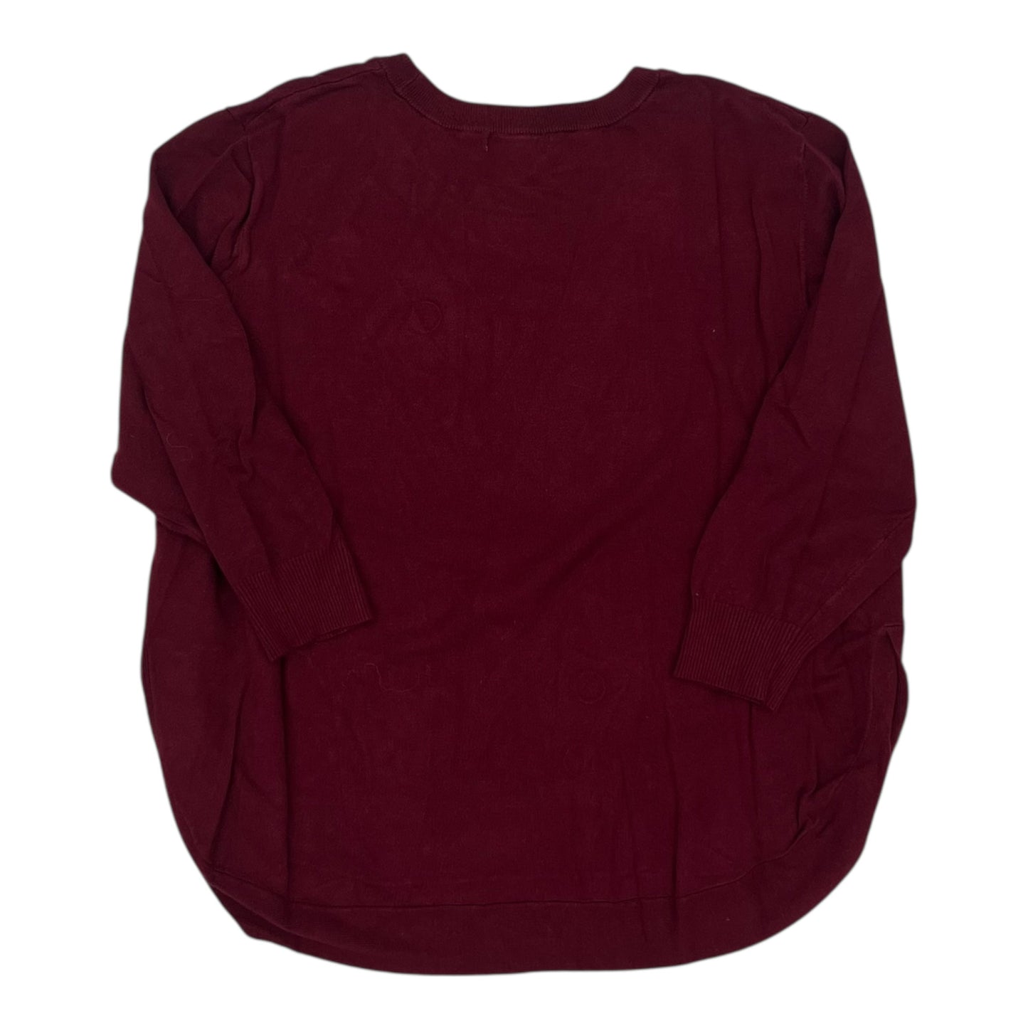 Sweater By Clothes Mentor In Red, Size:1X