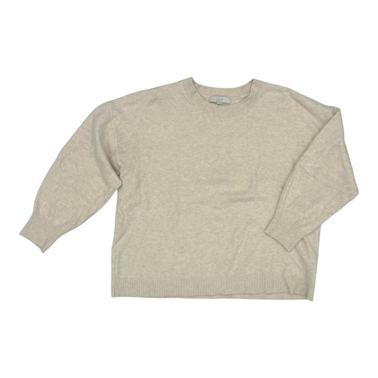 Sweater By Loft In Cream, Size:Xl