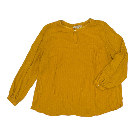 Top Ls By Loft In Yellow, Size:3X