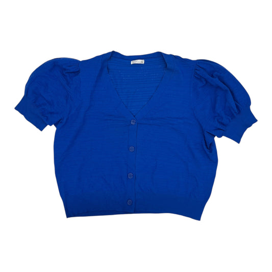 Cardigan By 89Th And Madison In Blue, Size:3X