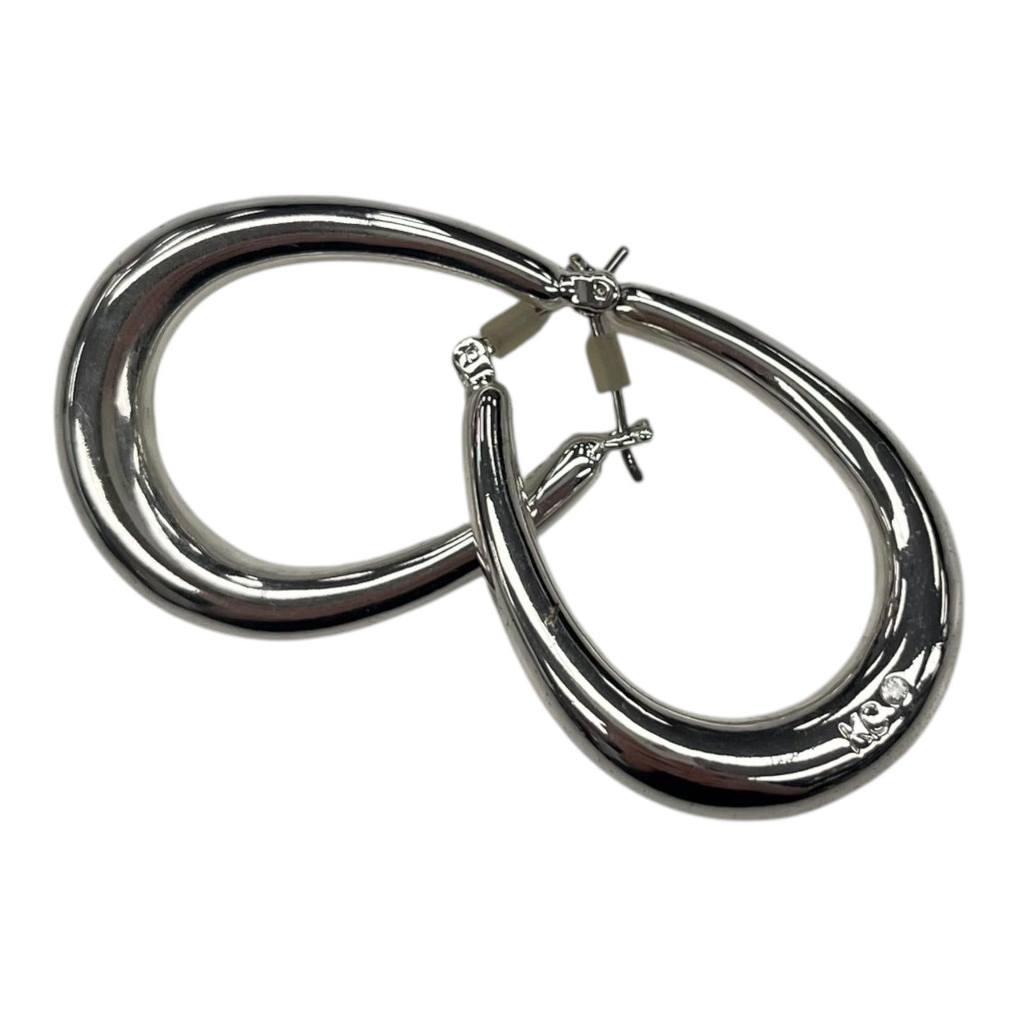 EARRINGS HOOP by    CLOTHES MENTOR In SILVER