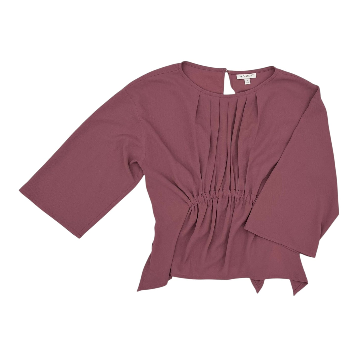 Blouse 3/4 Sleeve By Prologue In Pink, Size:S