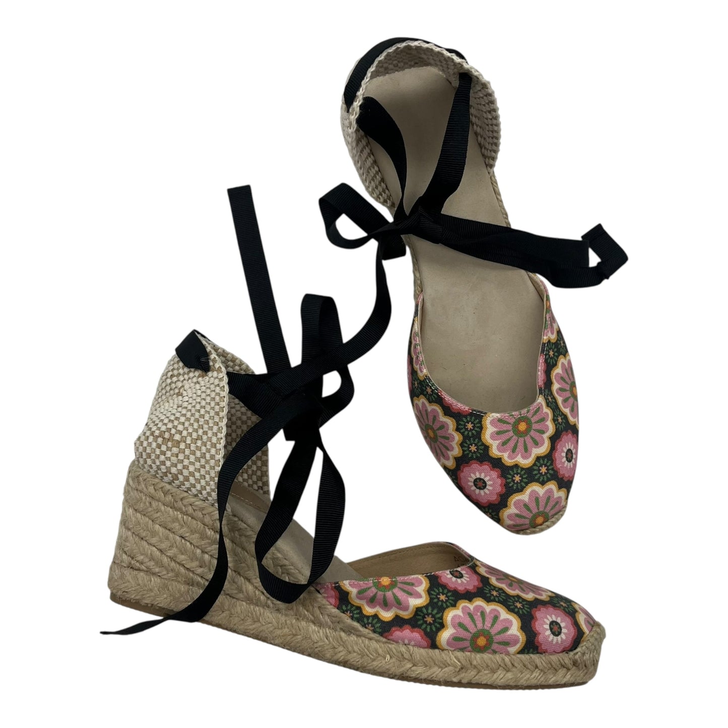 Shoes Heels Wedge By Boden In Cream, Size:7.5