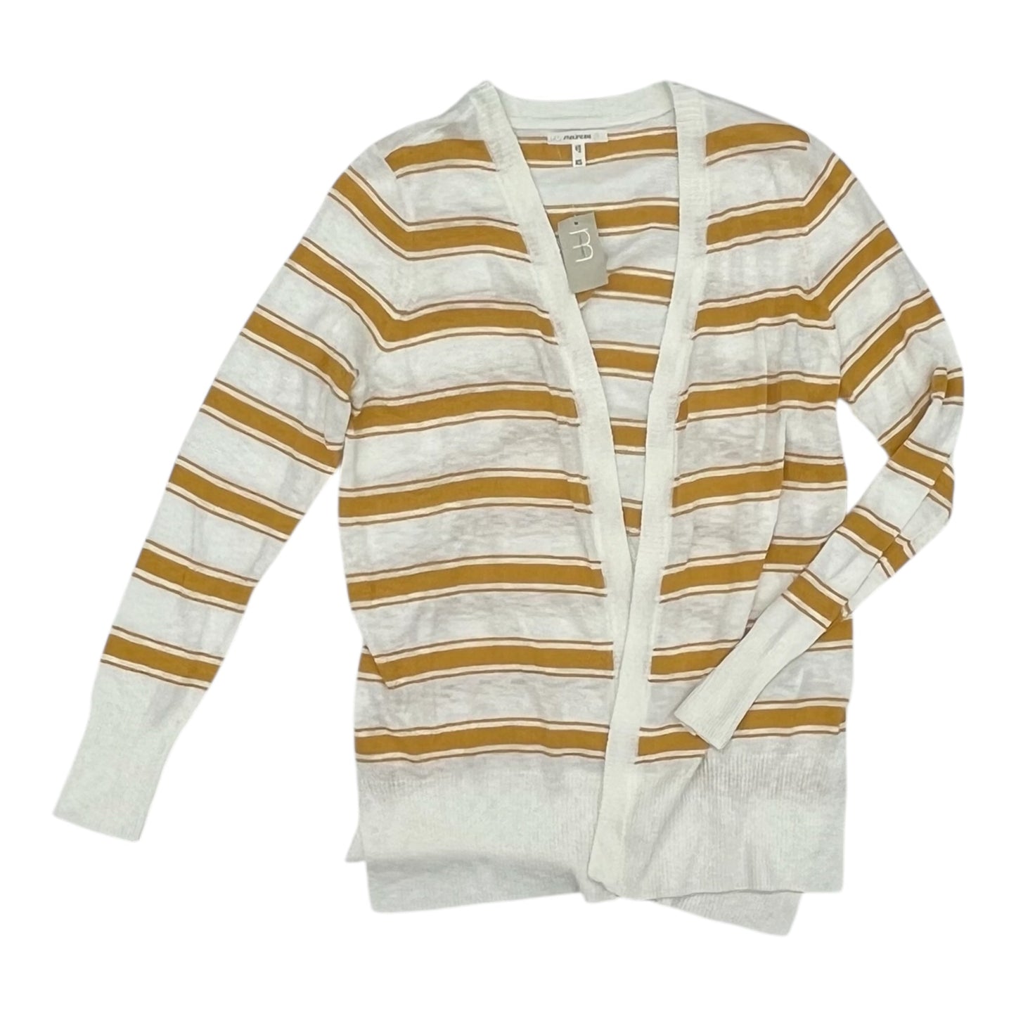 Cardigan By Maurices In Cream & Yellow, Size:Xs