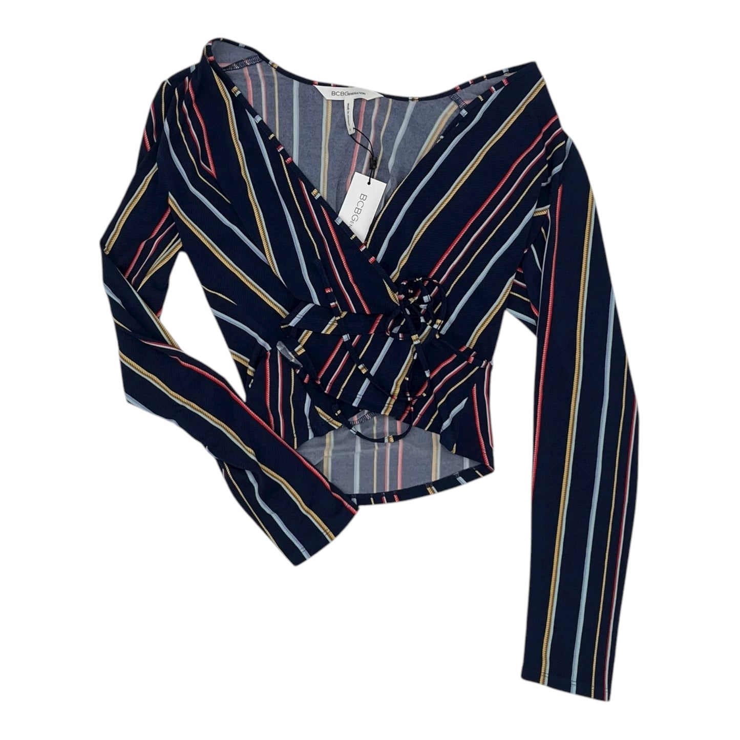 Blouse Ls By Bcbgeneration In Blue, Size:S