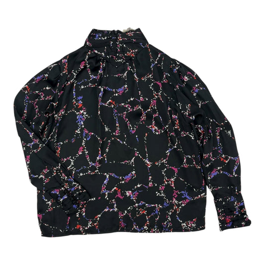 Blouse Ls By Elan In Multi, Size:M
