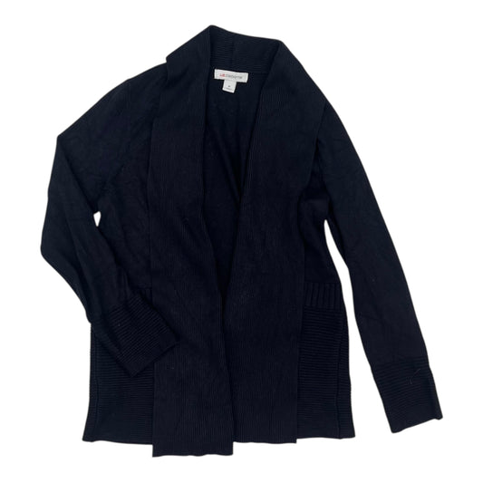 Sweater Cardigan By Liz Claiborne In Navy, Size:M