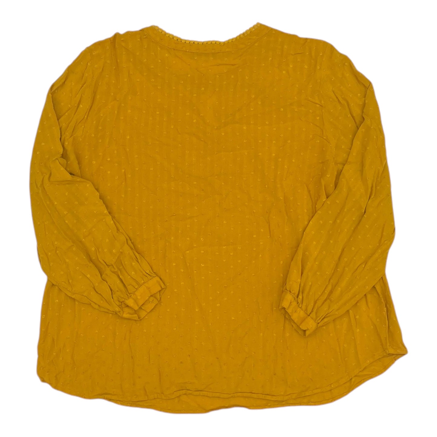 Top Ls By Loft In Yellow, Size:3X