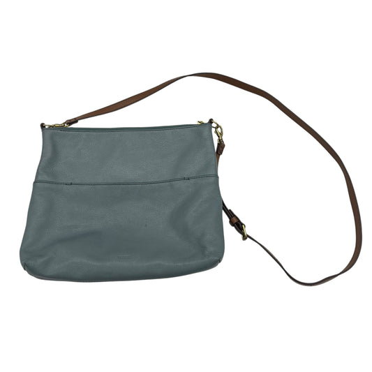 Crossbody Leather By Fossil In Green, Size:Medium