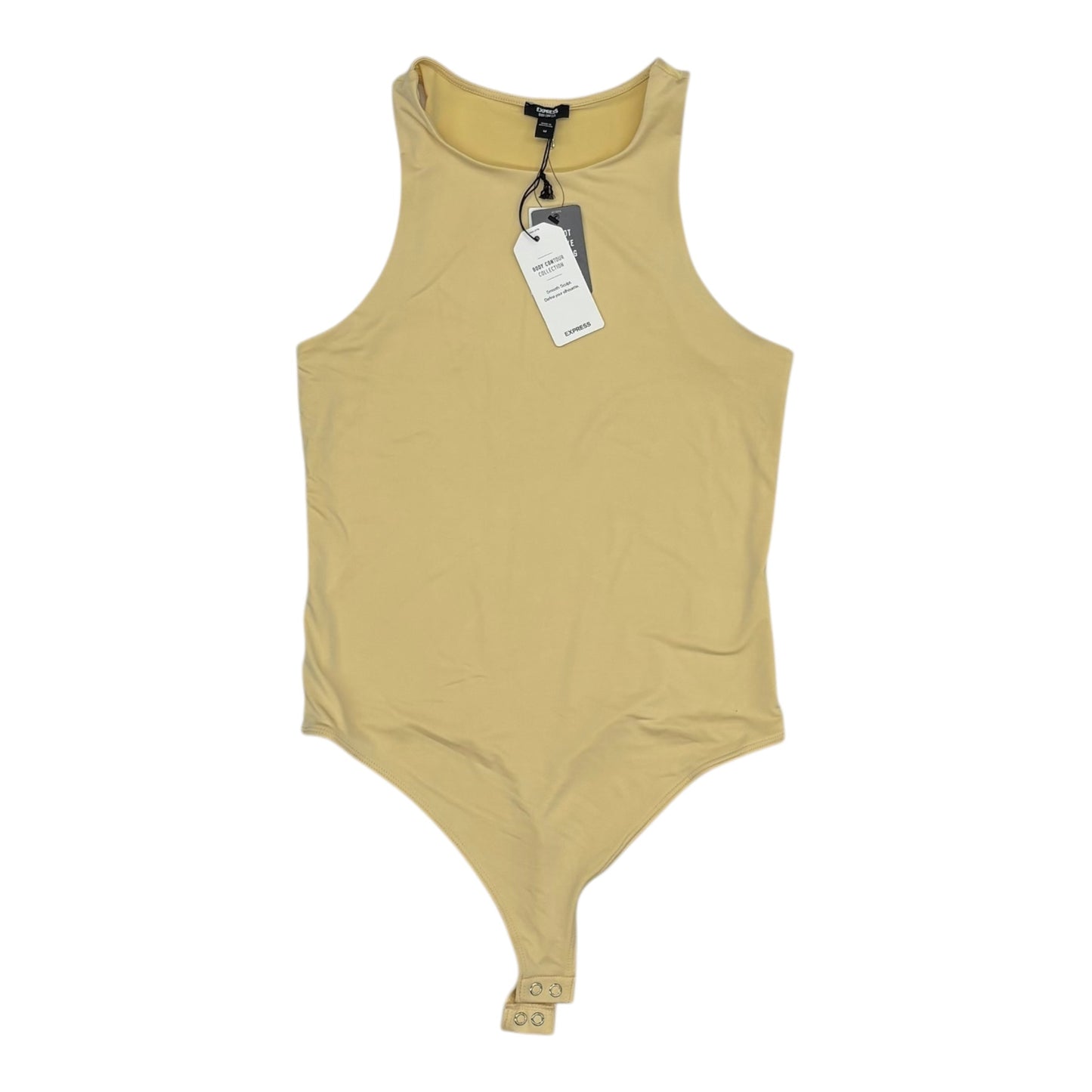 Bodysuit By Express In Yellow, Size:M