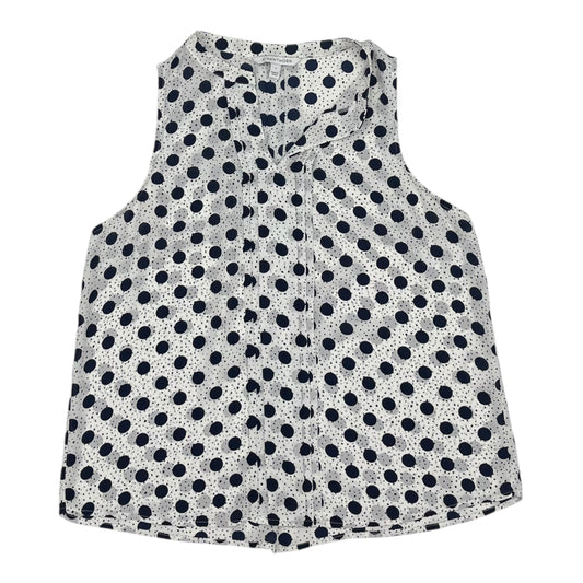 BLOUSE SLEEVELESS by 41 HAWTHORN in BLUE & WHITE, Size:L