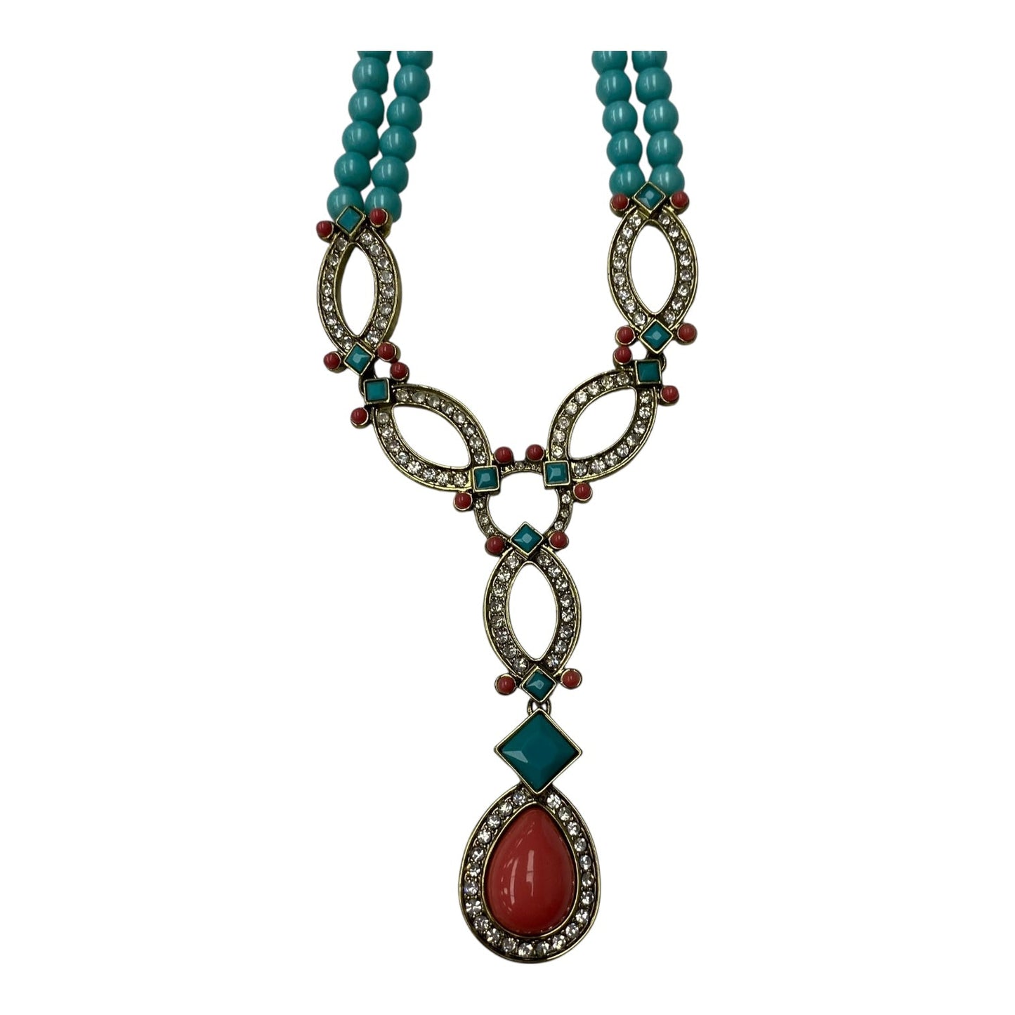 Necklace Statement By Cma In Aqua