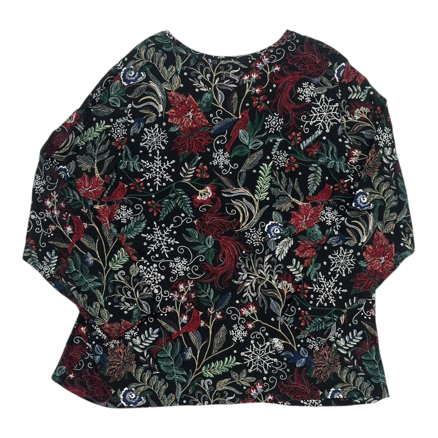 Top Ls By Cj Banks In Black, Size:2X