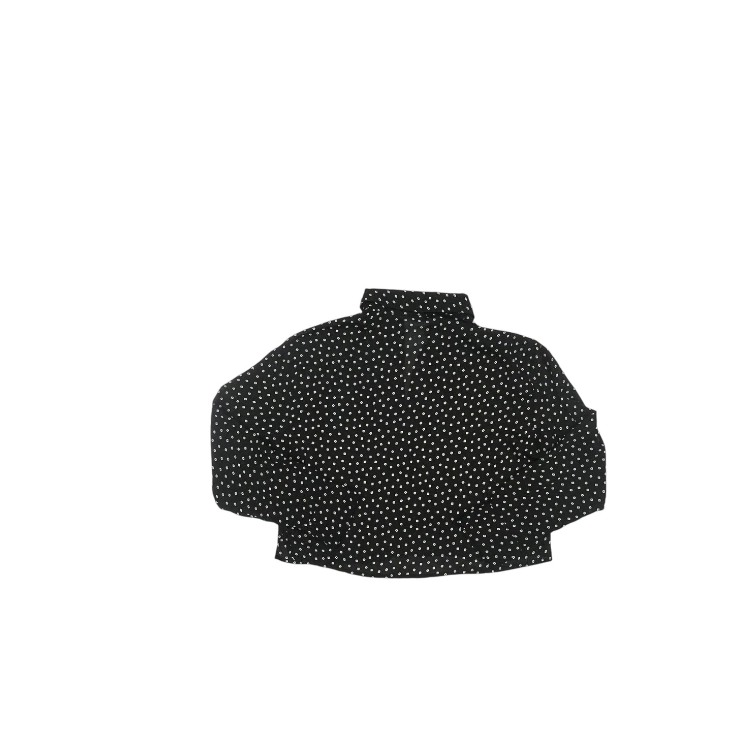 Blouse Ls By Abercrombie And Fitch In Black, Size:Xxs
