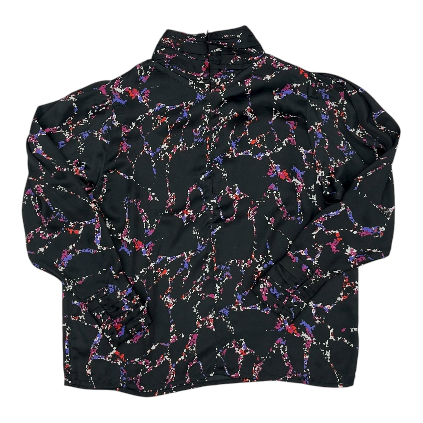 Blouse Ls By Elan In Multi, Size:M