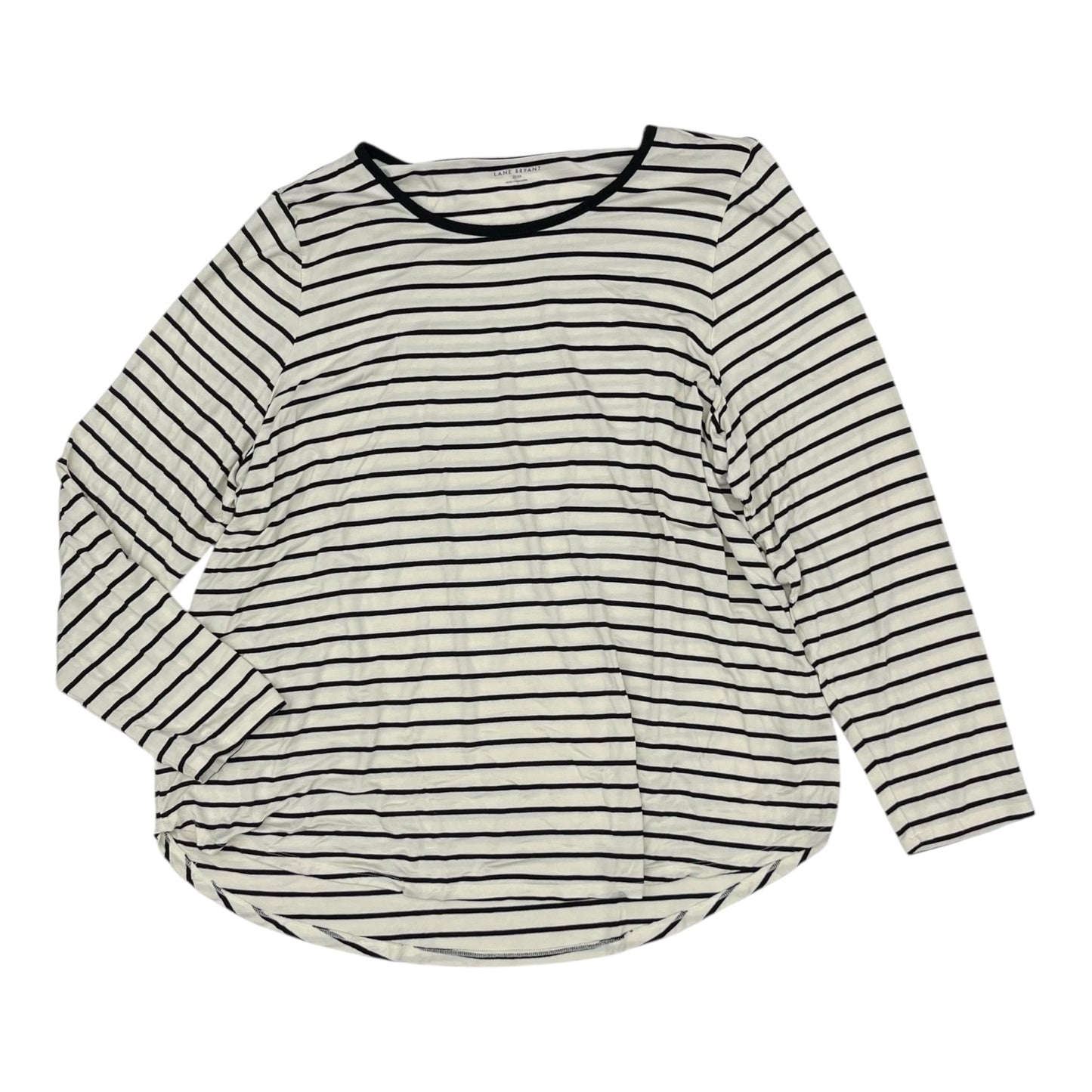 Top Ls By Lane Bryant In Black & Cream, Size:3X