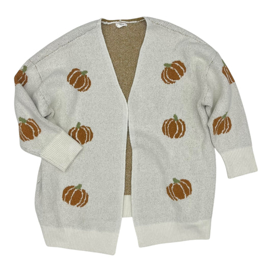 Sweater Cardigan By Maurices In Orange & Tan, Size:3X