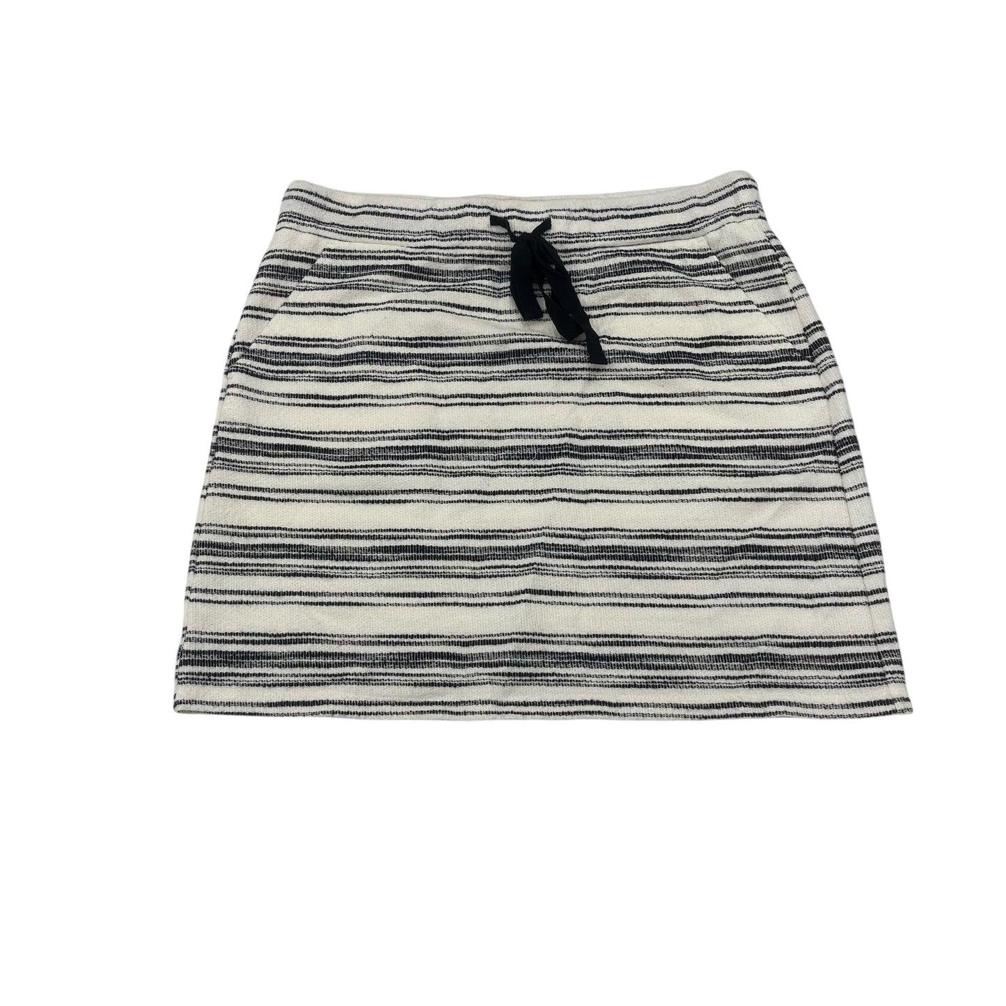 Skirt Mini & Short By Loft In Blue & White, Size:M