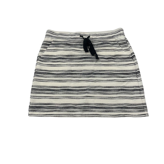 Skirt Mini & Short By Loft In Blue & White, Size:M